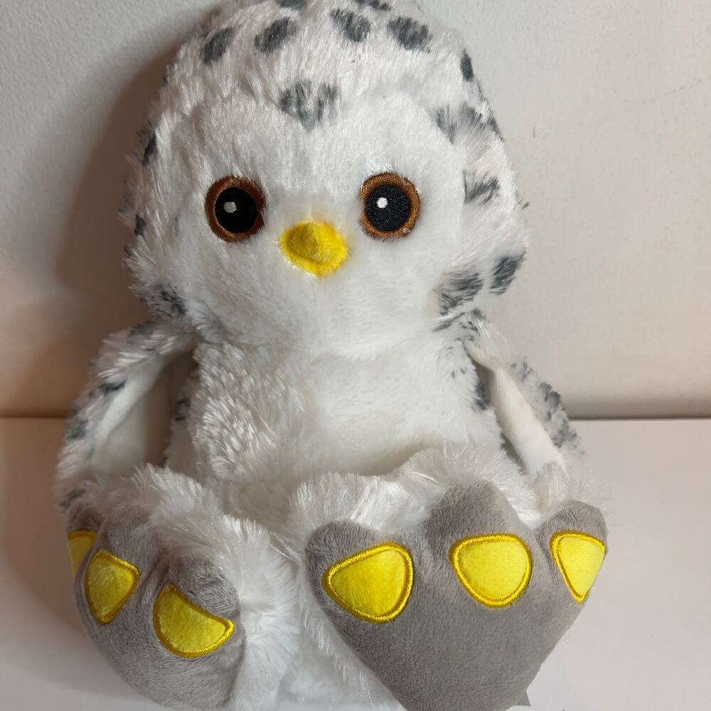 Noah's Ark Animal Workshop Snowy Owl with Back Opening for Stuffing Plush Animal